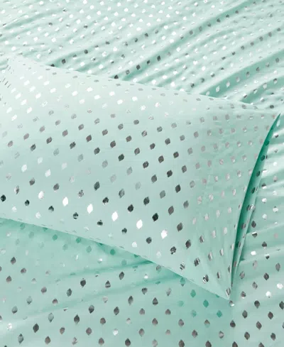 Intelligent Design Metallic Dot Sheet Set, Twin Xl
