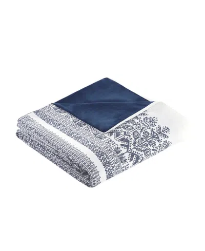 Ink+ivy Mila Chenille 3-pc. Duvet Cover Set, King/california King In Blue