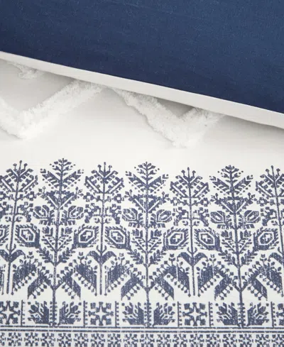 Ink+ivy Mila Chenille 3-pc. Duvet Cover Set, King/california King In Blue