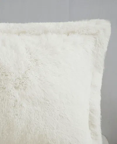Intelligent Design Malea Shaggy Faux-fur 3-pc. Duvet Cover Set, King In White
