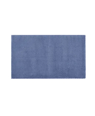 Madison Park Signature Marshmallow Bath Rug, 24" X 40" In Blue