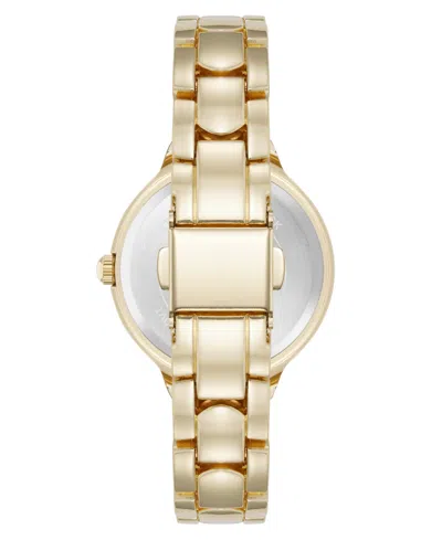 Anne Klein Women's Quartz Delicate Crystal Accented Champagne Dial Gold-tone Alloy Metal Watch, 28mm In Gold
