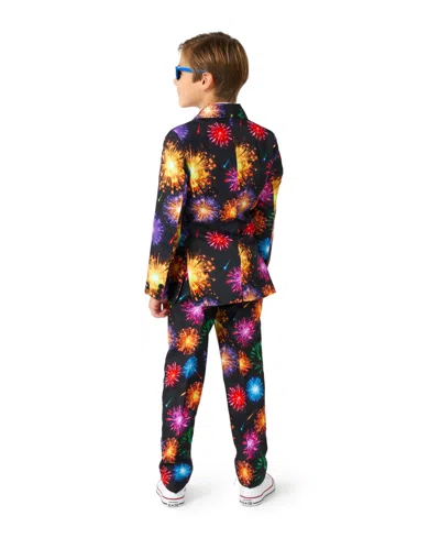 Suitmeister Big Boys Fireworks Button Closure Suit Set In Multi