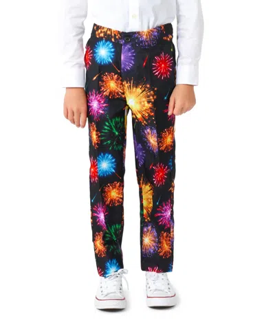 Suitmeister Big Boys Fireworks Button Closure Suit Set In Multi