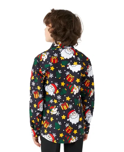 Suitmeister Big Boys Santa Elves Long Sleeves Shirt In Multi