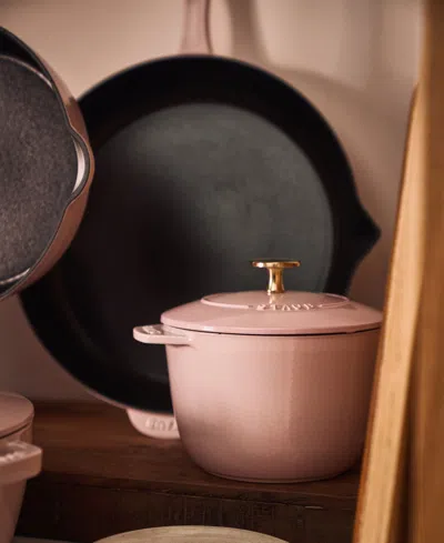 Staub Enameled Cast Iron 12" Fry Pan In Pink