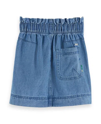 Scotch & Soda Big Girls Sporty Lightweight Denim Skirt In Blue