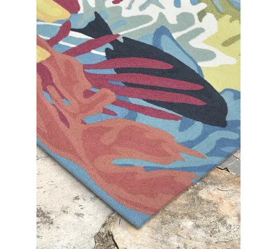 Liora Manne Ravella 2275 Ocean View Blue 2' X 3' Indoor/outdoor Area Rug In Blue