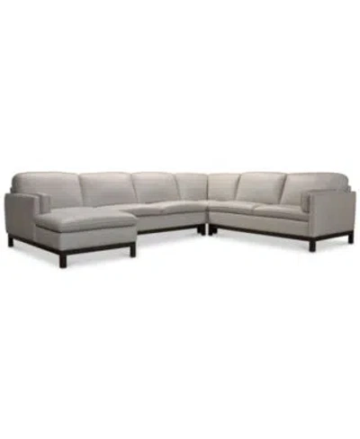 Macy's Closeout Virton Leather Sofa Collection Created For Macys