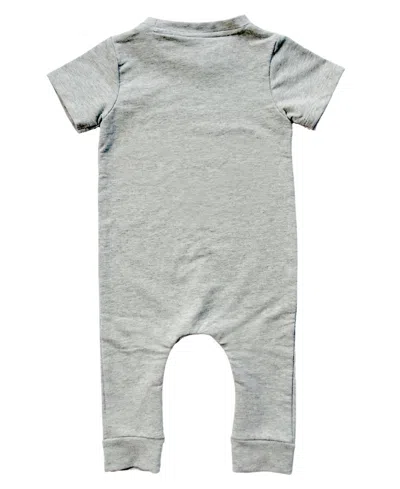 Earth Baby Outfitters Baby Boys Or Baby Girls Short Sleeve Romper In Gray