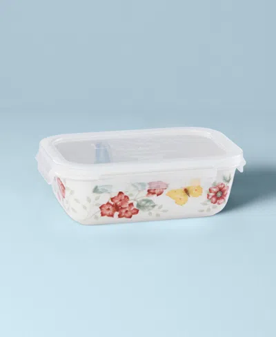 Lenox Butterfly Meadow Rectangle Food Storage Container In Blue