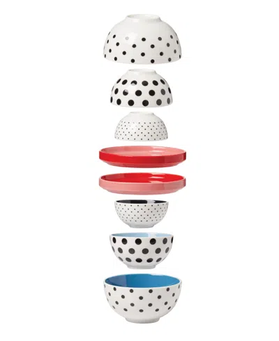 Kate Spade On The Spot 8 Piece Mini Nesting Set In Multi