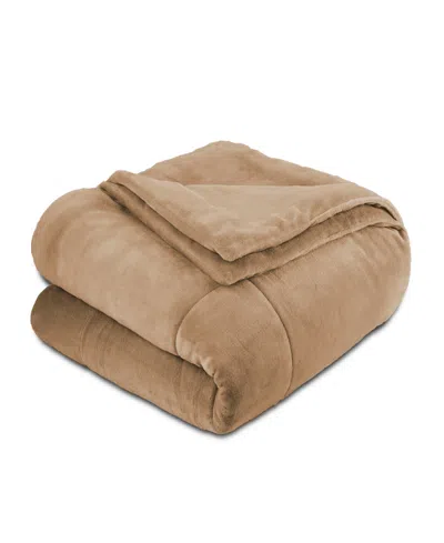 Vellux Luxury Plush Blanket, King In Sand