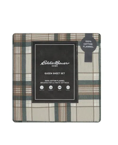 Eddie Bauer Printed Cotton Flannel 4-pc. Sheet Set, Full
