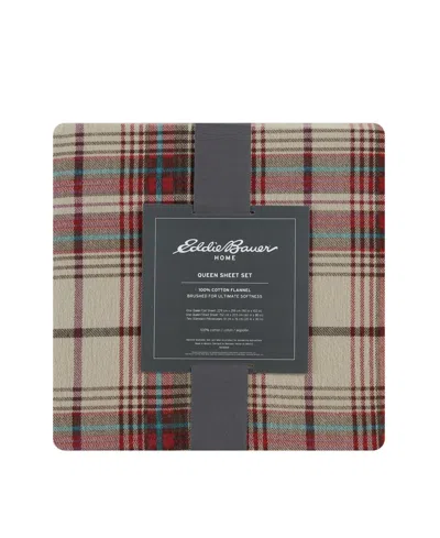 Eddie Bauer Printed Cotton Flannel 4-pc. Sheet Set, King