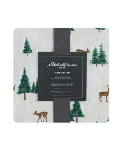 Eddie Bauer Printed Cotton Flannel 4-pc. Sheet Set, Full