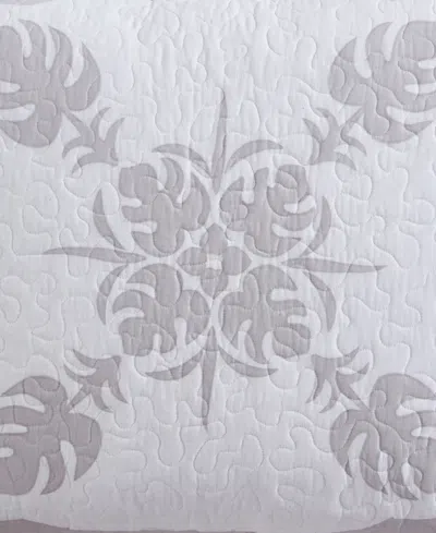 Tommy Bahama Home Molokai Embroidered Sham, King In Gray