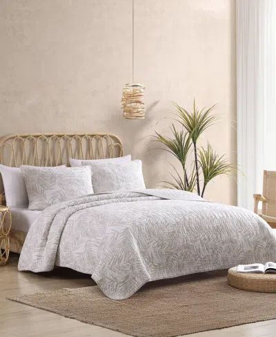 Tommy Bahama Home Closeout!  Palmday Cotton Reversible 2 Piece Quilt Set, Twin In Sand