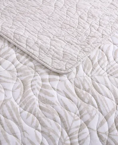 Tommy Bahama Home Closeout!  Palmday Cotton Reversible 2 Piece Quilt Set, Twin In Sand