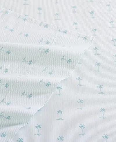 Tommy Bahama Home Cotton Percale 4 Piece Sheet Set, Queen