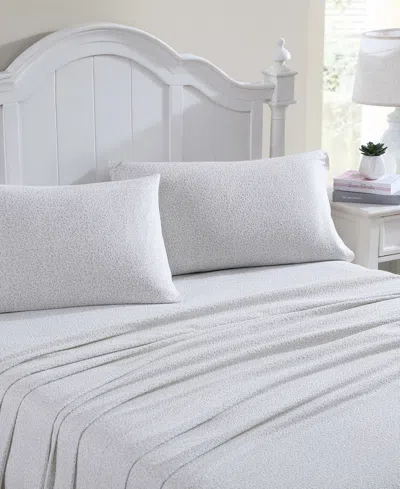 Laura Ashley Cotton Flannel 4-piece Sheet Set, King