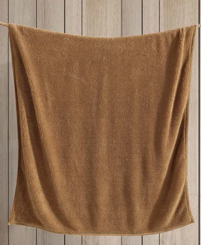Eddie Bauer Bi Colored Sherpa Reversible Throw, 60" X 50"