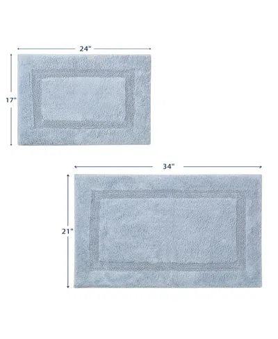 Nautica Peniston Solid Cotton Tufted 2-pc. Bath Rug Set In Blue