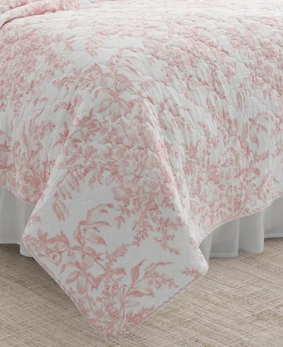 Laura Ashley Bedford Cotton Reversible 3-pc. Quilt Set, King