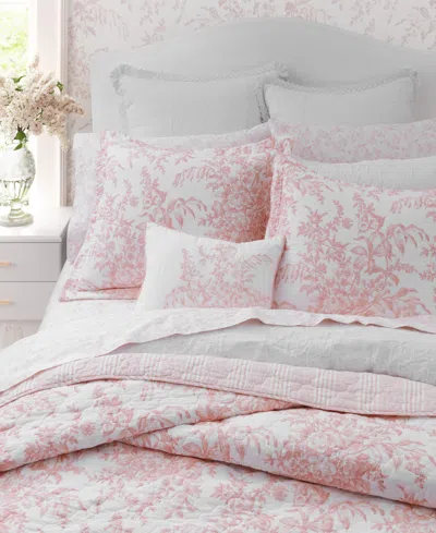 Laura Ashley Bedford Cotton Reversible 3-pc. Quilt Set, King