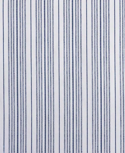 Nautica Beaux Stripe Cotton Percale Fitted Sheet, King In Blue