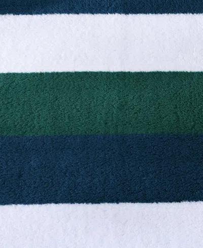 Nautica Wilton Sherpa Striped Throw, 60" X 50" In Multi