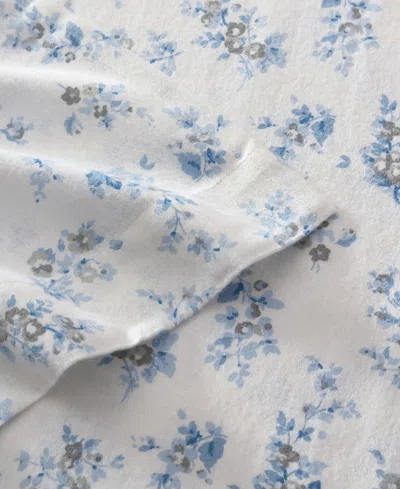 Laura Ashley Cotton Flannel 4-piece Sheet Set, Queen