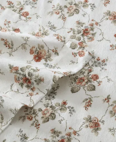Laura Ashley Cotton Flannel 3 Piece Sheet Set, Twin
