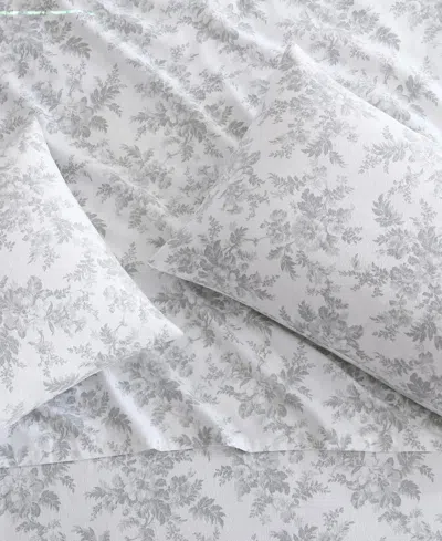 Laura Ashley Cotton Flannel 4-piece Sheet Set, Queen