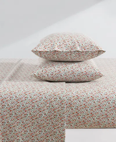 Laura Ashley Cotton Percale 4-pc. Sheet Set, King In Multi