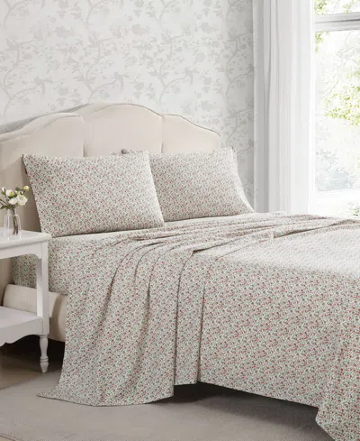 Laura Ashley Cotton Percale 4-pc. Sheet Set, King In Multi