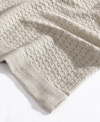 Nautica Closeout!  Baird Solid Cotton Dobby Reversible Blanket, Full/queen In Sand