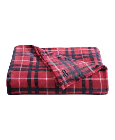 Nautica North Sail Plaid Ultra Soft Plush Fleece Blanket, Twin