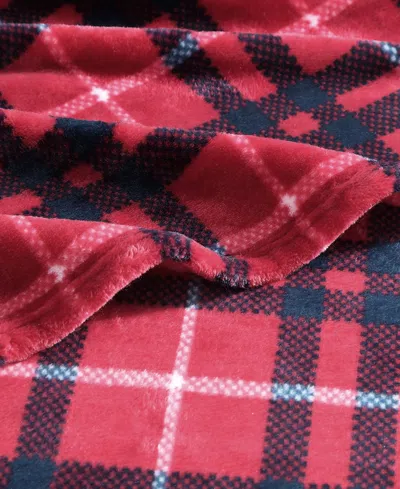 Nautica North Sail Plaid Ultra Soft Plush Fleece Blanket, Full/queen In Multi