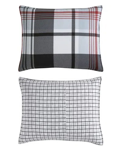 Eddie Bauer Normandy Plaid Micro Suede Down Alternative Reversible 3 Piece Comforter Set, Full/queen In Multi