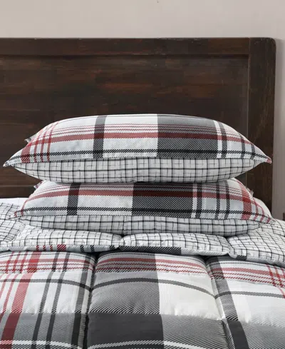 Eddie Bauer Normandy Plaid Micro Suede Down Alternative Reversible 3 Piece Comforter Set, Full/queen In Multi