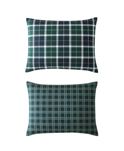 Nautica Closeout!  North Sail Plaid Brushed Microfiber 2 Piece Duvet Cover Set, Twin In Multi