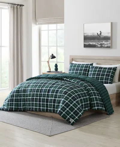 Nautica Closeout!  North Sail Plaid Brushed Microfiber 2 Piece Duvet Cover Set, Twin In Multi