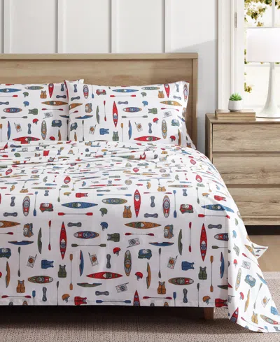 Eddie Bauer Printed 100% Cotton Percale 4-pc. Sheet Set, King