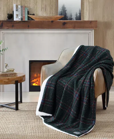 Eddie Bauer Capitol Hill Plaid Boucle Throw, 70" X 50"