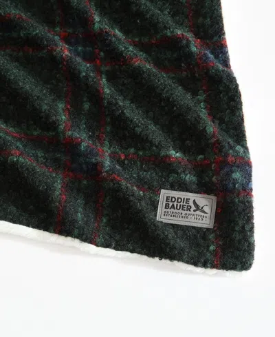 Eddie Bauer Capitol Hill Plaid Boucle Throw, 70" X 50"