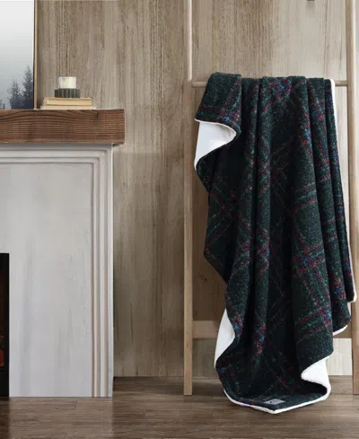 Eddie Bauer Capitol Hill Plaid Boucle Throw, 70" X 50"