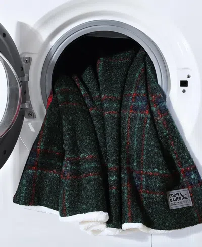 Eddie Bauer Capitol Hill Plaid Boucle Throw, 70" X 50"