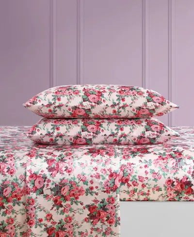 Betsey Johnson Closeout!  Satin 4-pc. Sheet Set, King In Multi