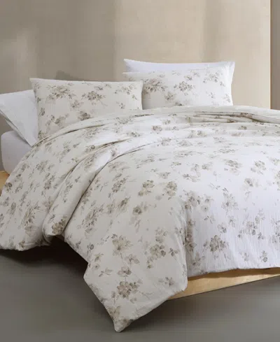 Calvin Klein Closeout!  Eternity Floral Cotton Gauze 3-pc. Duvet Cover Set, Queen